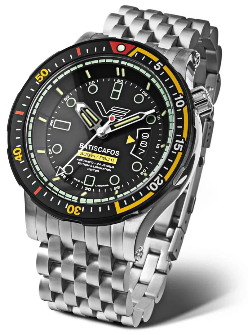 Vostok Europe Batiscafos NH35-511E767B Herrenuhr • Tritium • 30 ATM