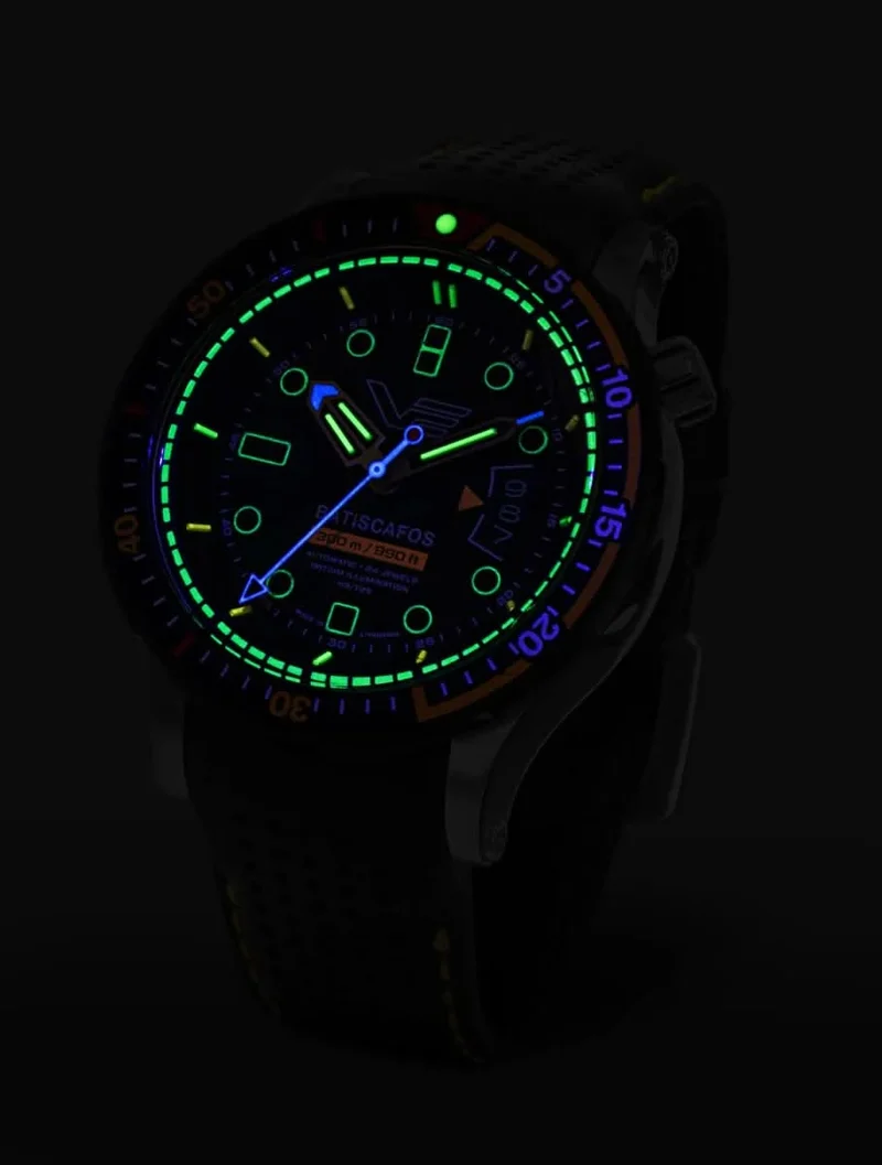 Vostok Europe Batiscafos NH35-511E767B Herrenuhr • Tritium • 30 ATM