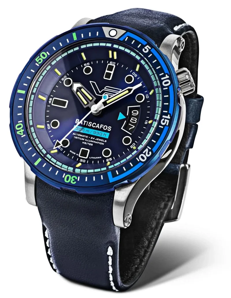 Vostok Europe Batiscafos NH35-511E768 Herrenuhr • 30 ATM Profi-Taucheruhr • Tritium-Beleuchtung