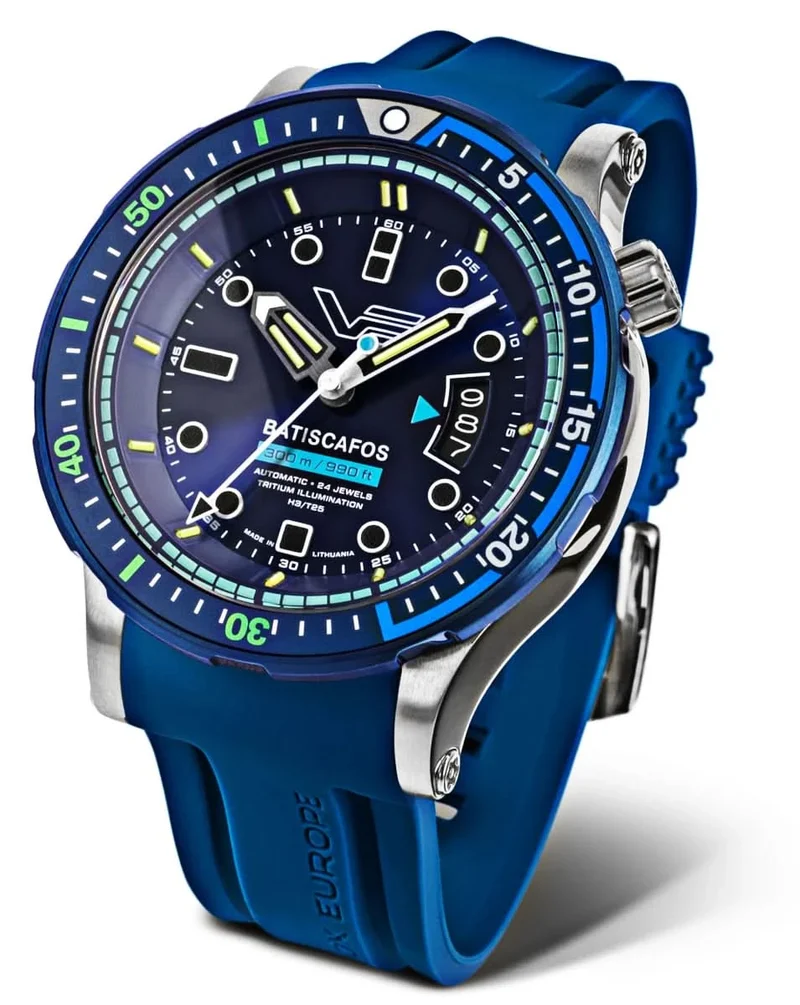 Vostok Europe Batiscafos NH35-511E768 Herrenuhr • 30 ATM Profi-Taucheruhr • Tritium-Beleuchtung
