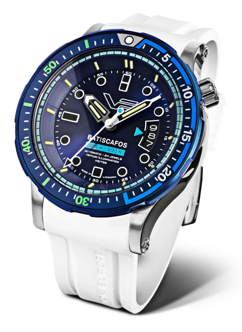 Vostok Europe Batiscafos NH35-511E768 Herrenuhr • 30 ATM Profi-Taucheruhr • Tritium-Beleuchtung