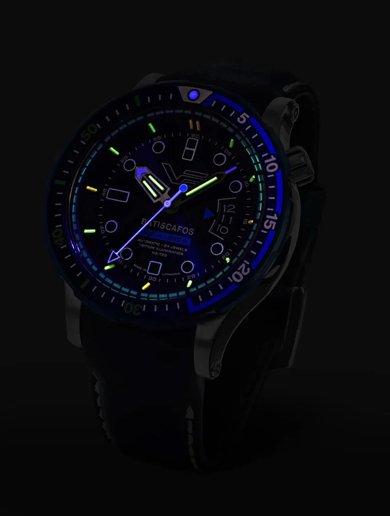Vostok Europe Batiscafos NH35-511E768 Herrenuhr • 30 ATM Profi-Taucheruhr • Tritium-Beleuchtung