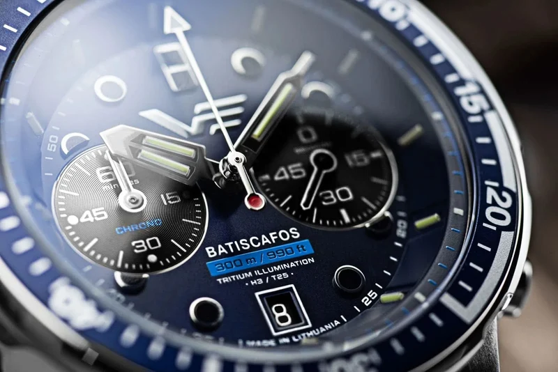 Vostok Europe Batiscafos 6S21-511A772B Herrenuhr • 30 ATM Taucheruhr • Tritium-Beleuchtung