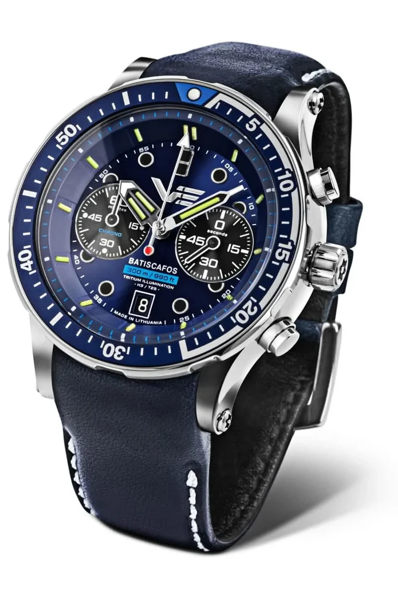 Vostok Europe Batiscafos 6S21-511A772 Herrenuhr • 300m Wasserdicht • Tritium-Beleuchtung
