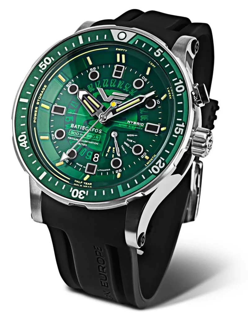 Vostok Europe Batiscafos PX84-511A770 Herrenuhr • Tritium-Beleuchtung • 30 ATM