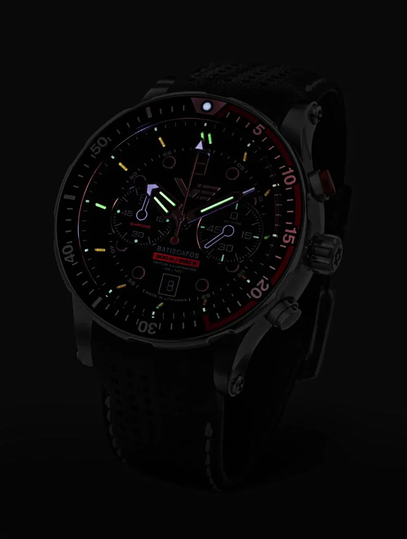 Vostok Europe Batiscafos 6S21-511A771B Herrenuhr • 30 bar Wasserdicht • Tritium GTLS