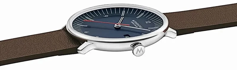 Mondaine Doppio MLE.41240.LGV Herrenuhr • Veganes Traubenleder • Schweizer Saphirglas