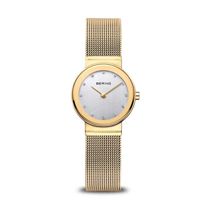 Bering Classic 10126-334 Damenuhr • Kratzfestes Saphirglas • Feines Milanaise-Armband