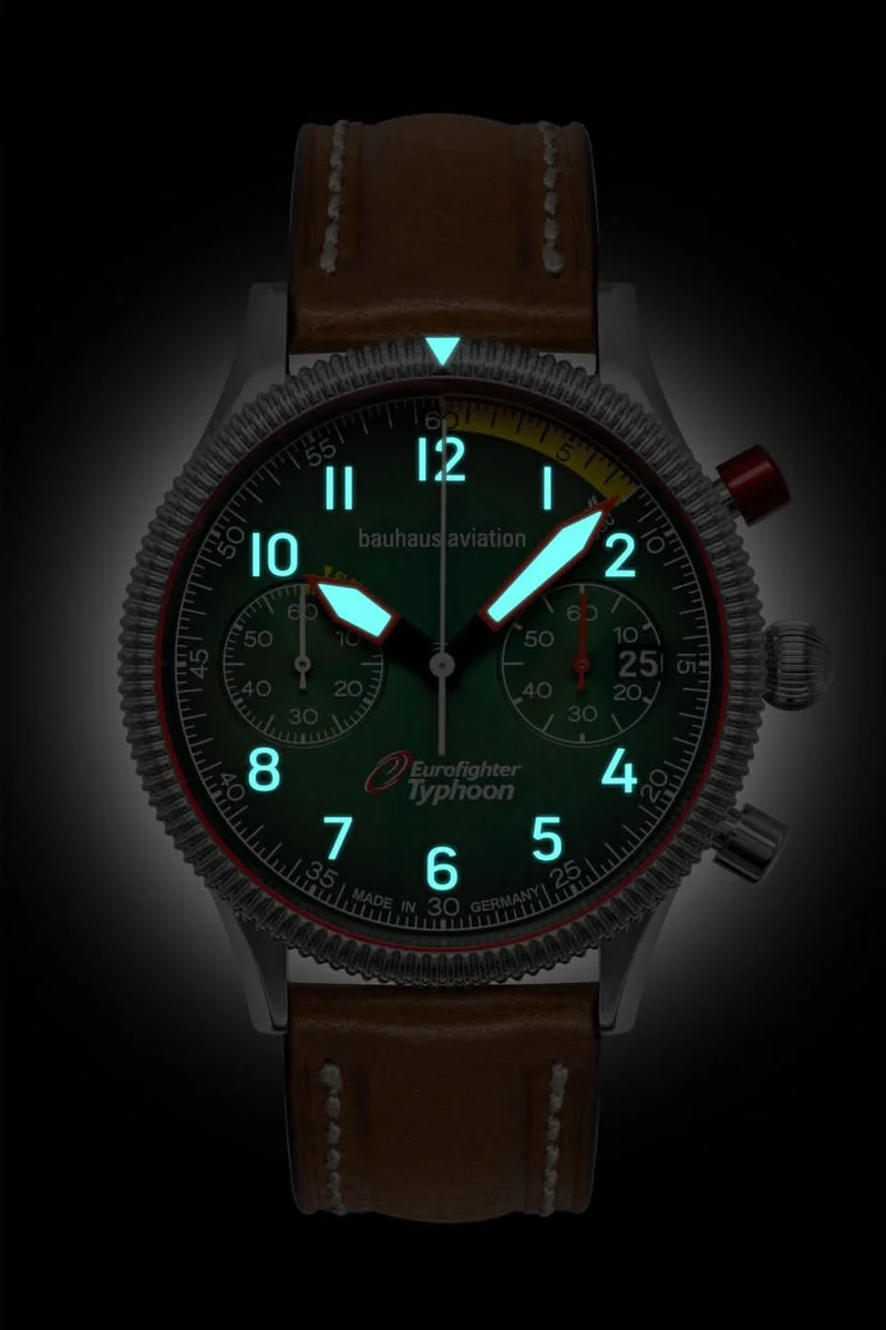 Bauhaus Aviation 2576-4 Herrenuhr • Made in Germany • Chrono