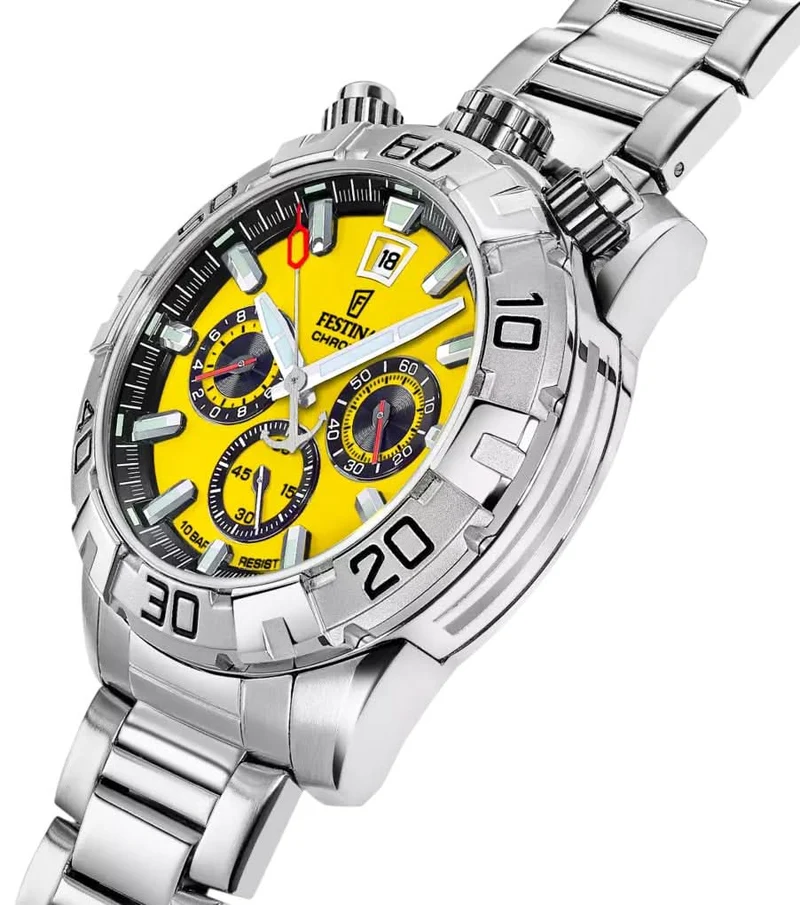 Festina Bullhead F20743/4 Herrenuhr • Markantes Design • Edelstahl