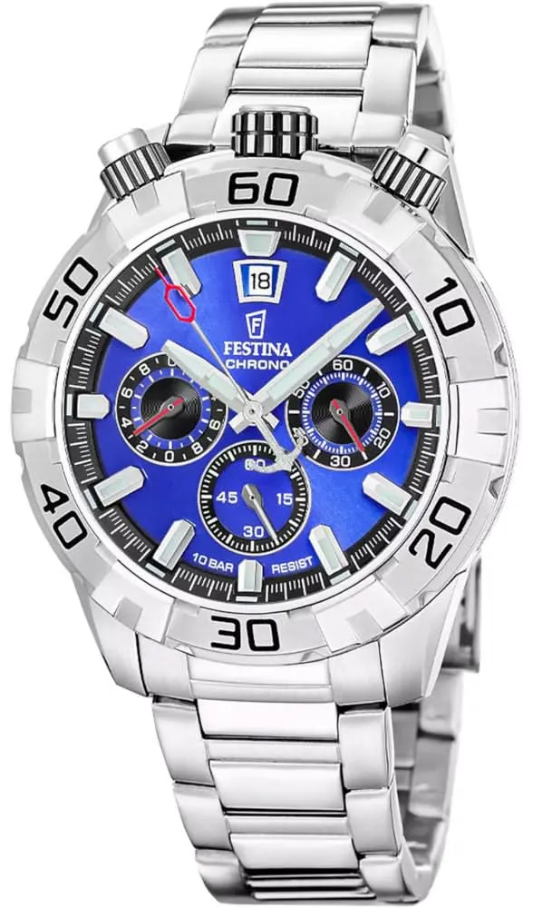 Festina The Originals Bullhead F20743/3 Herrenuhr • Sportliches Design • Edelstahl