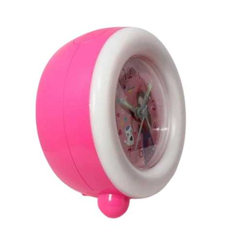 Atlanta Kinderwecker 2136/8 Wecker Rosa • Schleichende Sekunde • Leuchtring