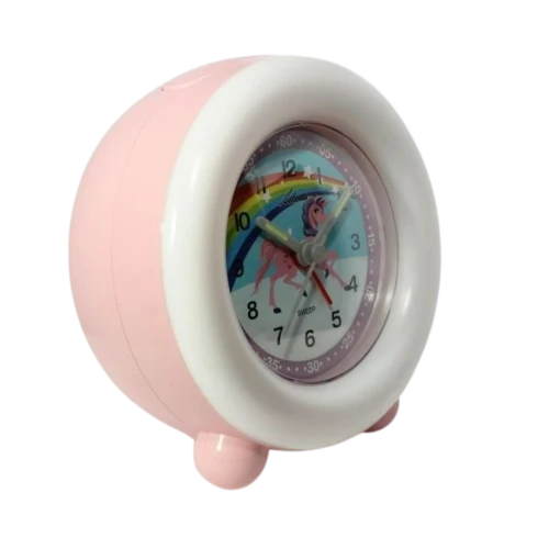 Atlanta 2136/17 Kinderwecker Rosa • Quarzwerk • Kinderzimmer-Design