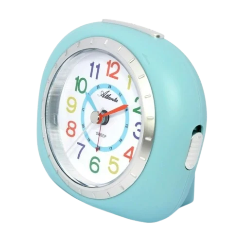 Atlanta 1966/5 Wecker Blau • Schleichende Sekunde • Rubber Finish