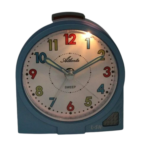 Atlanta 2127/5 Wecker Blau • Quarzwerk mit schleichender Sekunde • Kindgerechtes Design