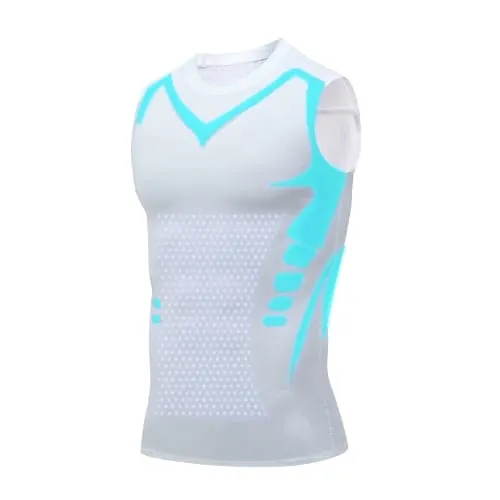 Ionic Shaping Vest voor Mannen – Compressie Shapewear Hemd zonder Mouwen – Lichaamsvormend en Comfortabel – Ademend Ontwerp voor Dagelijks Gebruik | Sansoti