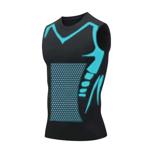 Ionic Shaping Vest voor Mannen – Compressie Shapewear Hemd zonder Mouwen – Lichaamsvormend en Comfortabel – Ademend Ontwerp voor Dagelijks Gebruik | Sansoti