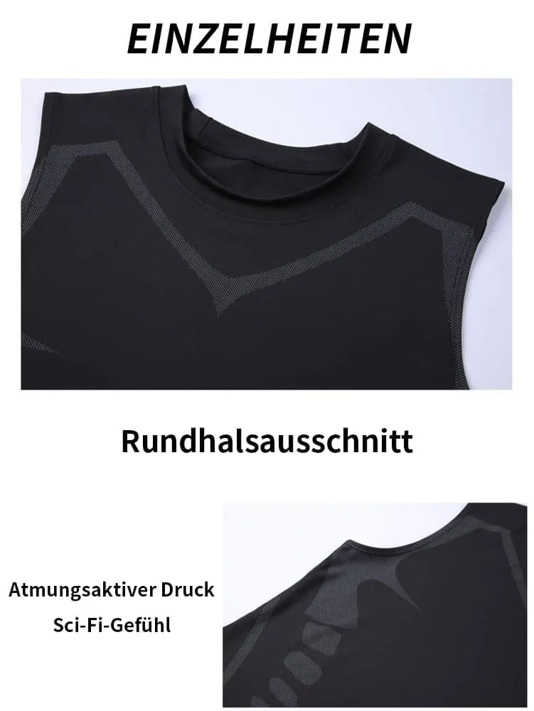 Ionic Shaping Vest voor Mannen – Compressie Shapewear Hemd zonder Mouwen – Lichaamsvormend en Comfortabel – Ademend Ontwerp voor Dagelijks Gebruik | Sansoti