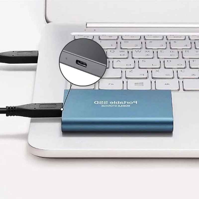 128GB Externe SSD – Supersnelle Draagbare Schijf met USB 3.1 voor Backups & Dataopslag | Sansoti