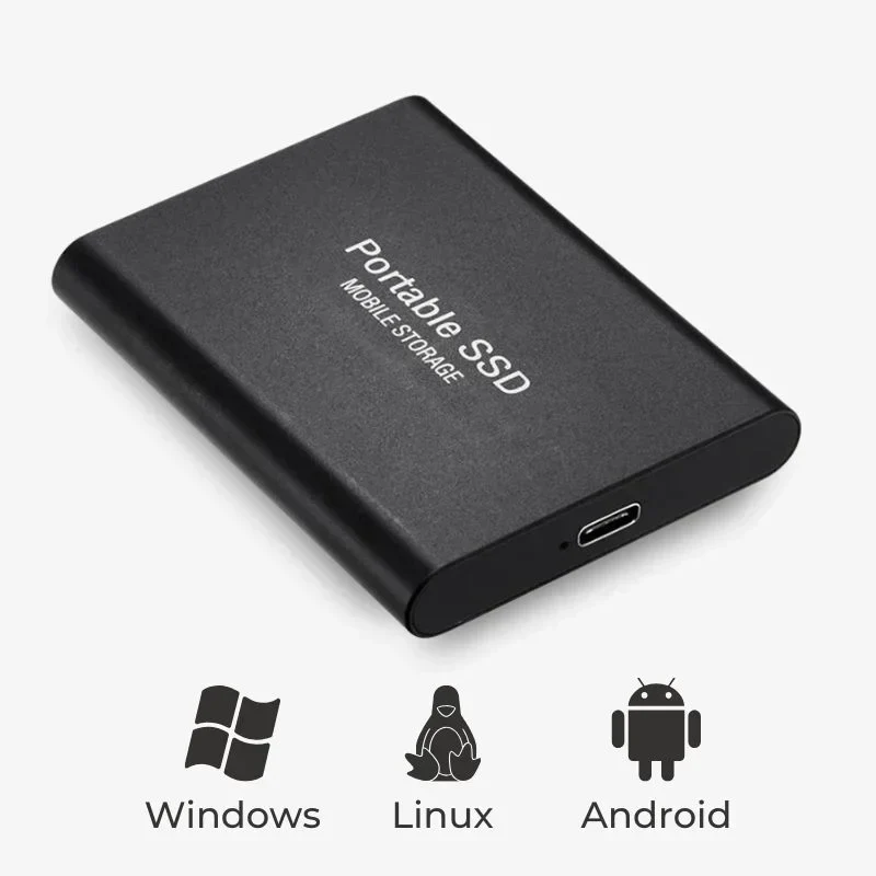 128GB Externe SSD – Supersnelle Draagbare Schijf met USB 3.1 voor Backups & Dataopslag | Sansoti