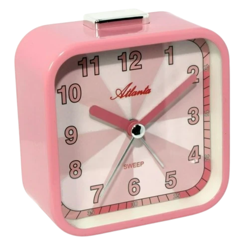 Atlanta 2124/17 Wecker Pink • Quarzwerk mit schleichender Sekunde • Repetition & Licht