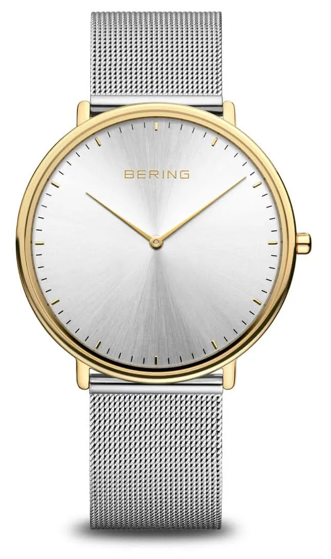 Bering Classic 11938-007 Herrenuhr • Kratzfestes Saphirglas • Leichtes Titan