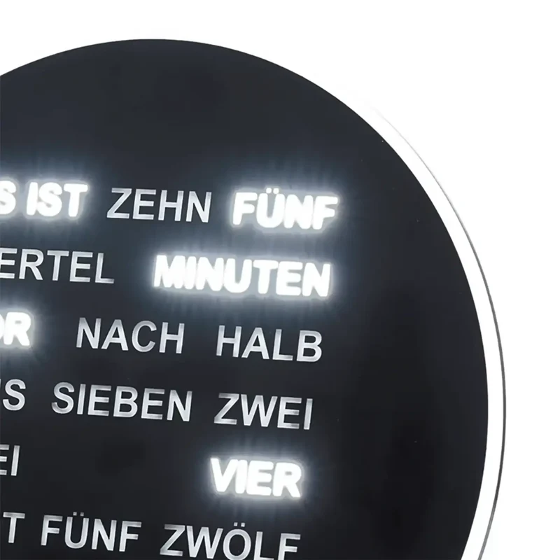 AMS 1285 Tisch- und Wanduhr Schwarz • Quarzwerk mit 230V Adapter • Kunststoffgehäuse