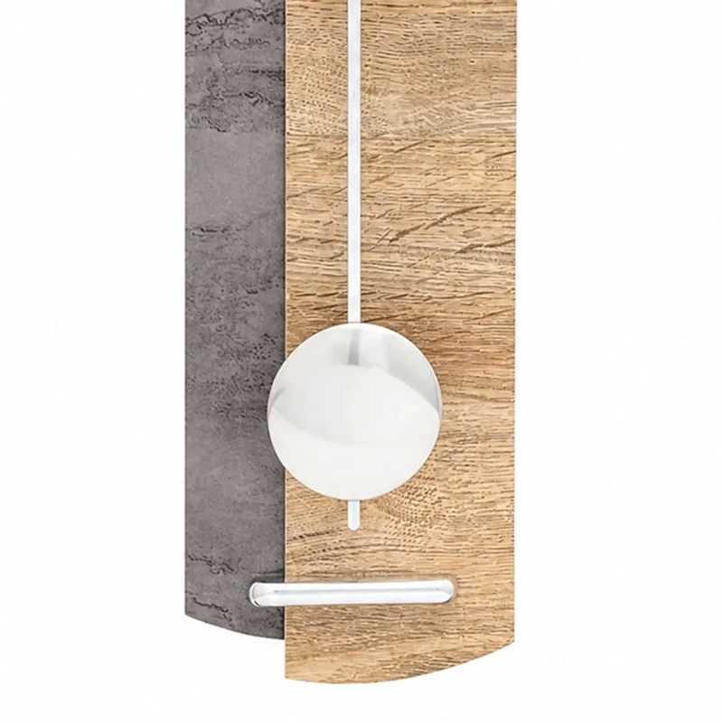 AMS 5334 Wanduhr Wildeiche • Funk-Pendelwerk • Holzgehäuse