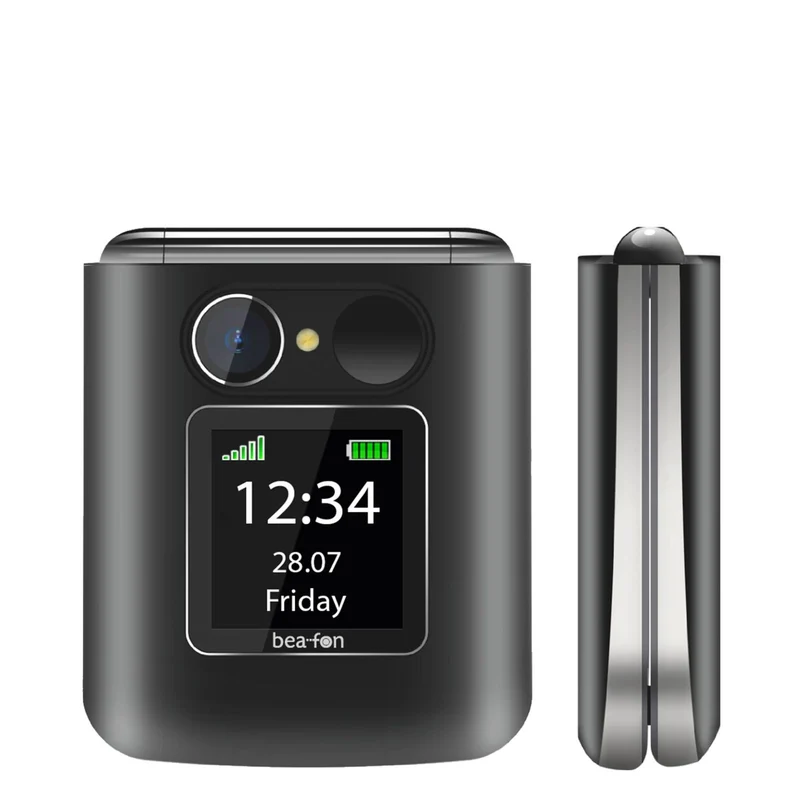 Bea-fon Fold10 5,59 cm (2.2) 95 g Schwarz, Silber Seniorentelefon