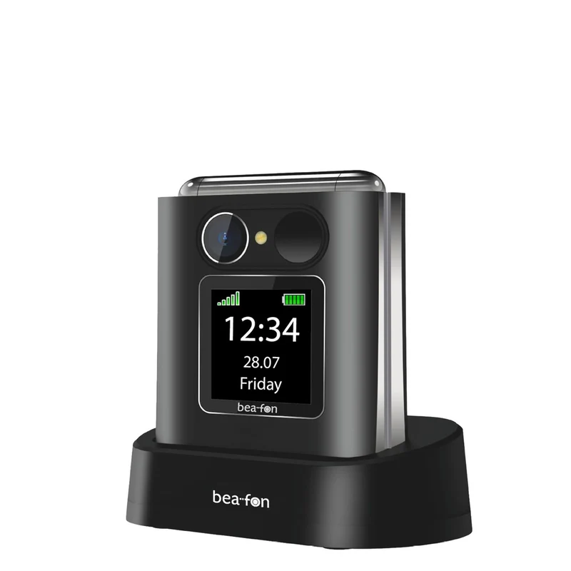 Bea-fon Fold10 5,59 cm (2.2) 95 g Schwarz, Silber Seniorentelefon