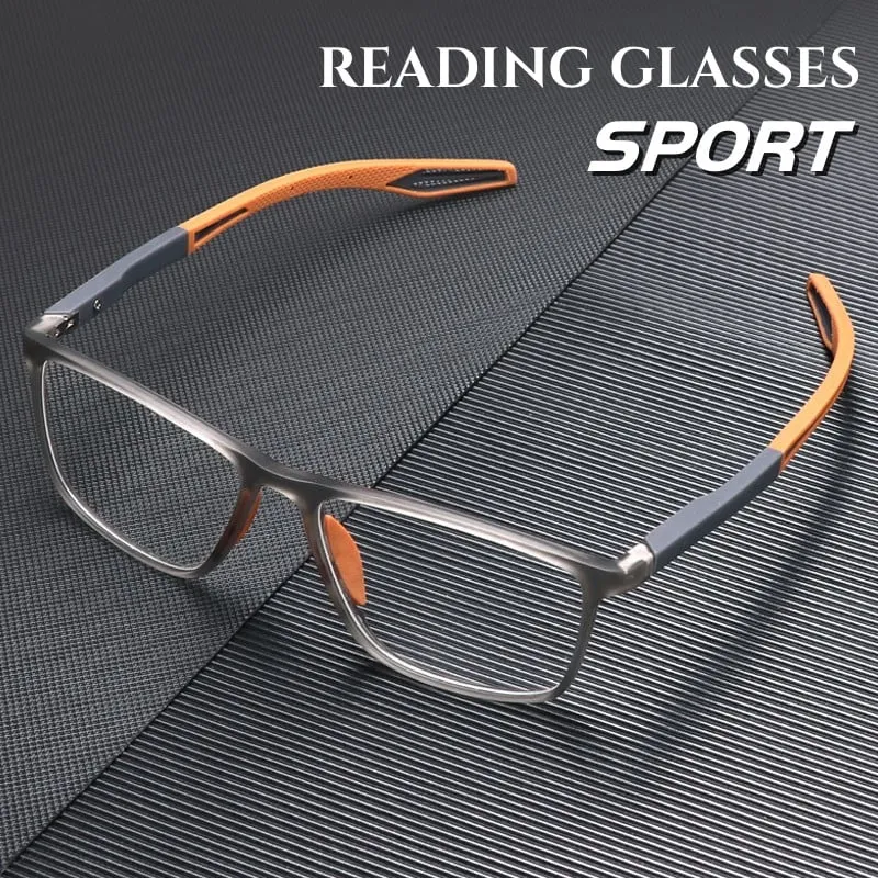 Sportieve Ultralight Anti-Blauw Licht Progressieve Leesbril Titanium Montuur | Sansoti