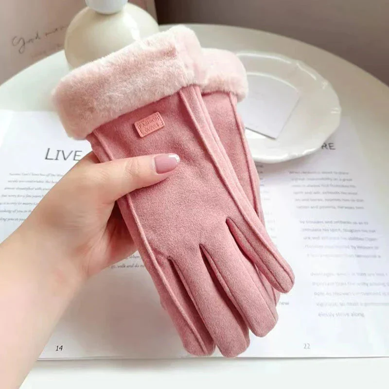 Touchscreen Winterhandschoenen Dames – Winddicht en Warm met Wolvoering voor Smartphone Gebruik | Sansoti