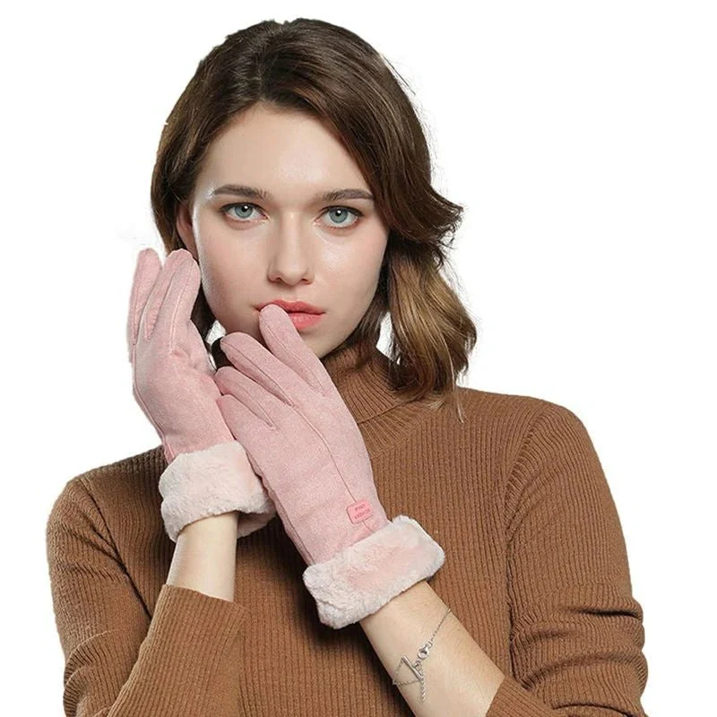 Touchscreen Winterhandschoenen Dames – Winddicht en Warm met Wolvoering voor Smartphone Gebruik | Sansoti