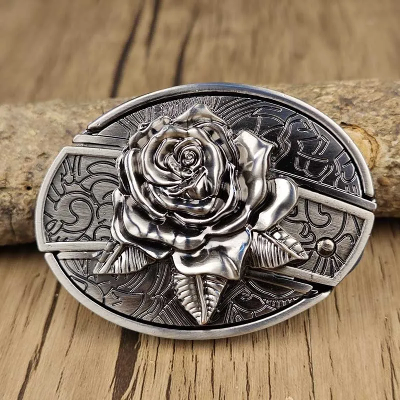 Metalen Ovale Western Riem Gesp met Ingebouwd EDC-Gereedschap | 24 Designs | Zinklegering | 7,7 x 6 cm | Sansoti