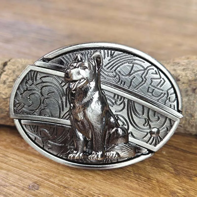 Metalen Ovale Western Riem Gesp met Ingebouwd EDC-Gereedschap | 24 Designs | Zinklegering | 7,7 x 6 cm | Sansoti