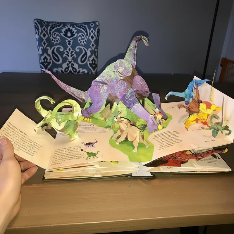 3D Pop-up Boek Dinosaurus – Interactief Kinderboek met Pop-up Scènes – Educatief Prentenboek Prehistorie | Sansoti