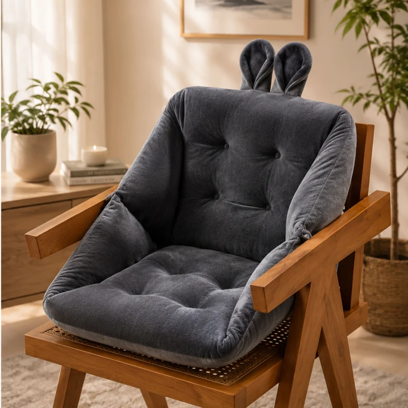 Ergonomisch Stuitkussen voor Pijnvrij Zitten – Memory Foam Zitondersteuning met Coccyx Relief | Sansoti