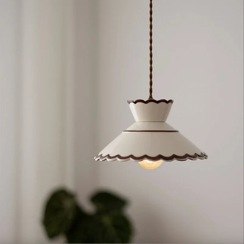 Hanglamp Keukeneiland Keramiek Koperen Fitting Handgeschilderd Bloemmotief E27 4 Dessins | Sansoti