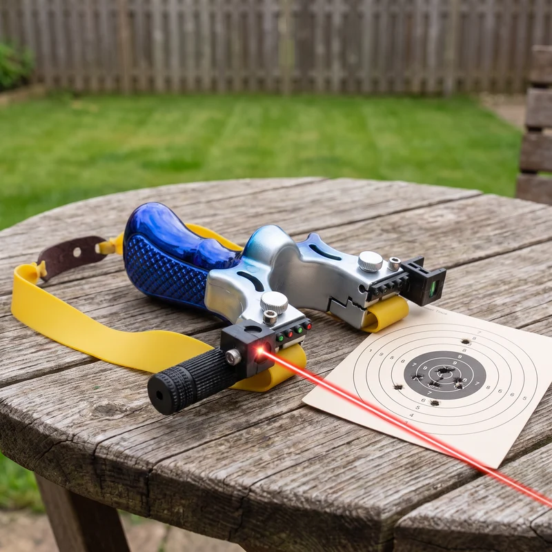 Katapult Doelschieten Metaal met Laserrichtpunt Outdoor | Sansoti