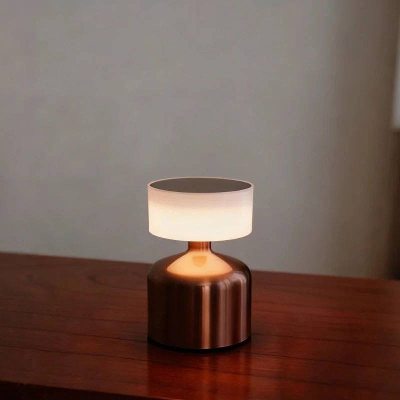 Oplaadbare Metalen Tafellamp met Dimbaar LED-Licht en Kleurtemperatuur | Sansoti