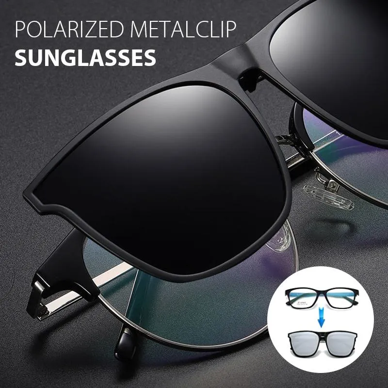 Gepolariseerde Opklapbare Zonnebril Clip-On met UV400 Bescherming – Lichtgewicht Magnetische Bevestiging | Sansoti