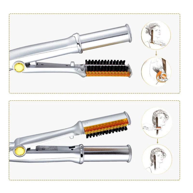 2-in-1 Haarstyler met Roterende Cilinder – Stijltang en Krultang voor Thuis | Sansoti