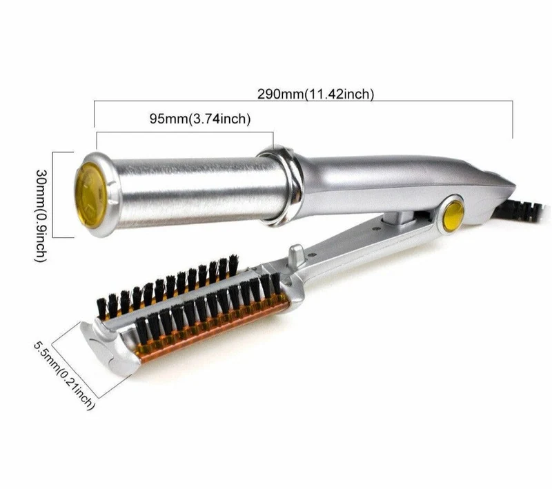 2-in-1 Haarstyler met Roterende Cilinder – Stijltang en Krultang voor Thuis | Sansoti