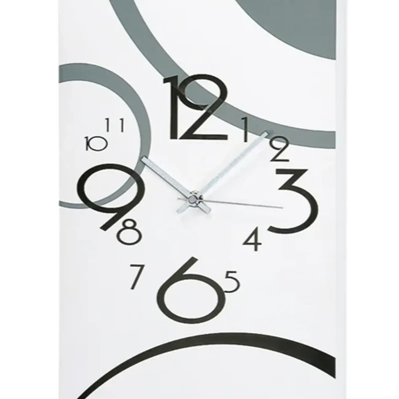 AMS W9253 Wanduhr Weiß • Quarzwerk • Trend-Design