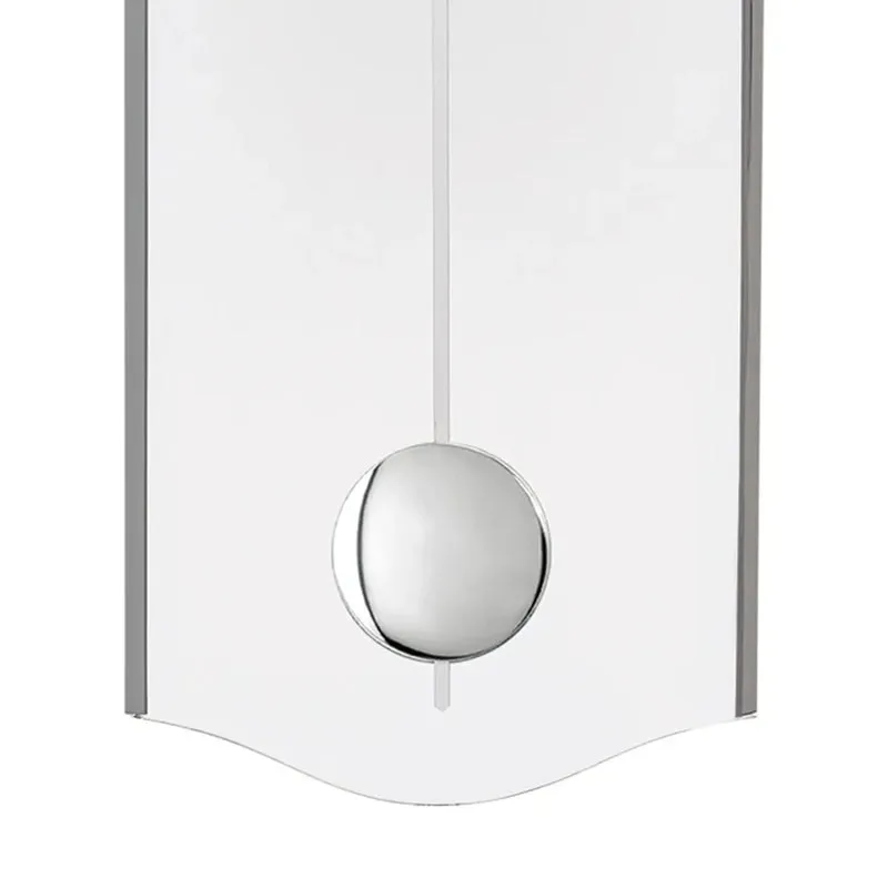 AMS W7480 Wanduhr Anthrazit • Quarz-Pendelwerk • Mineralglas