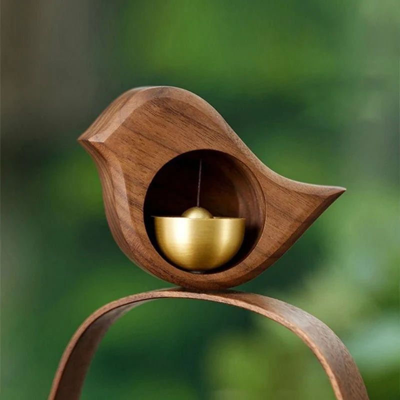 Houten Deurklokje met Rustgevende Klank – Decoratief Windgong-Ornament voor Deur of Muur | Sansoti
