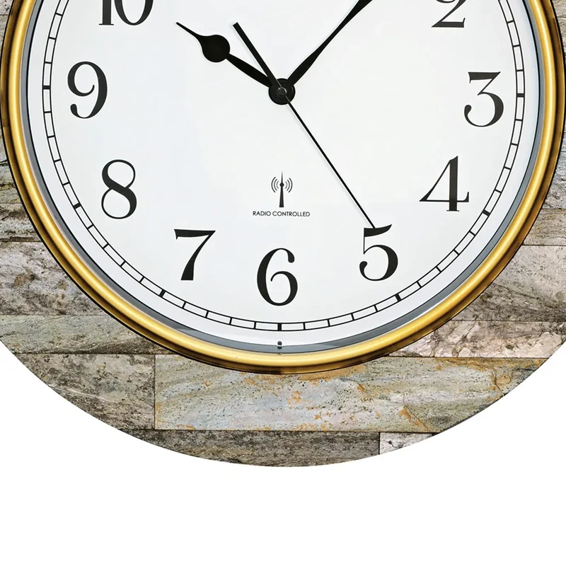 AMS F5569 Wanduhr Anthrazit • Funkwerk • Mineralglas