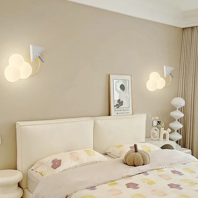 Kinderkamer Wandlamp met Sterren, Regenboog en Vliegtuig – Creatieve LED Verlichting voor Babykamer en Speelkamer | Sansoti