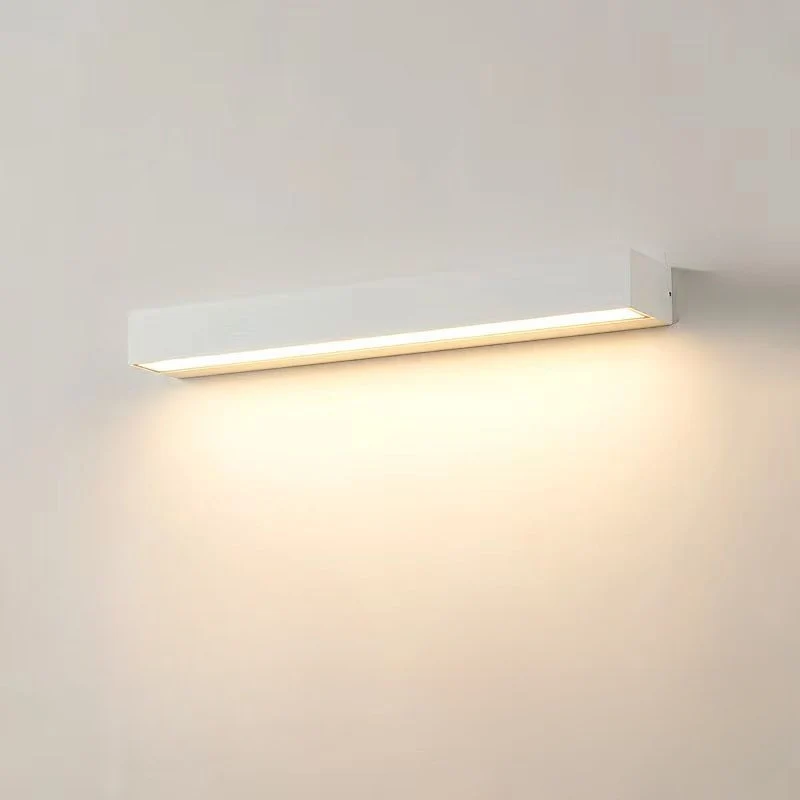 LED Wandlamp Lineair Metaal & Acryl Wit - Moderne Verlichtingsstrip 20cm 30cm 50cm Badkamer Slaapkamer Woonkamer - Spiegelverlichting Waterdicht IP44 Neutraal Warm Koud Licht | Sansoti