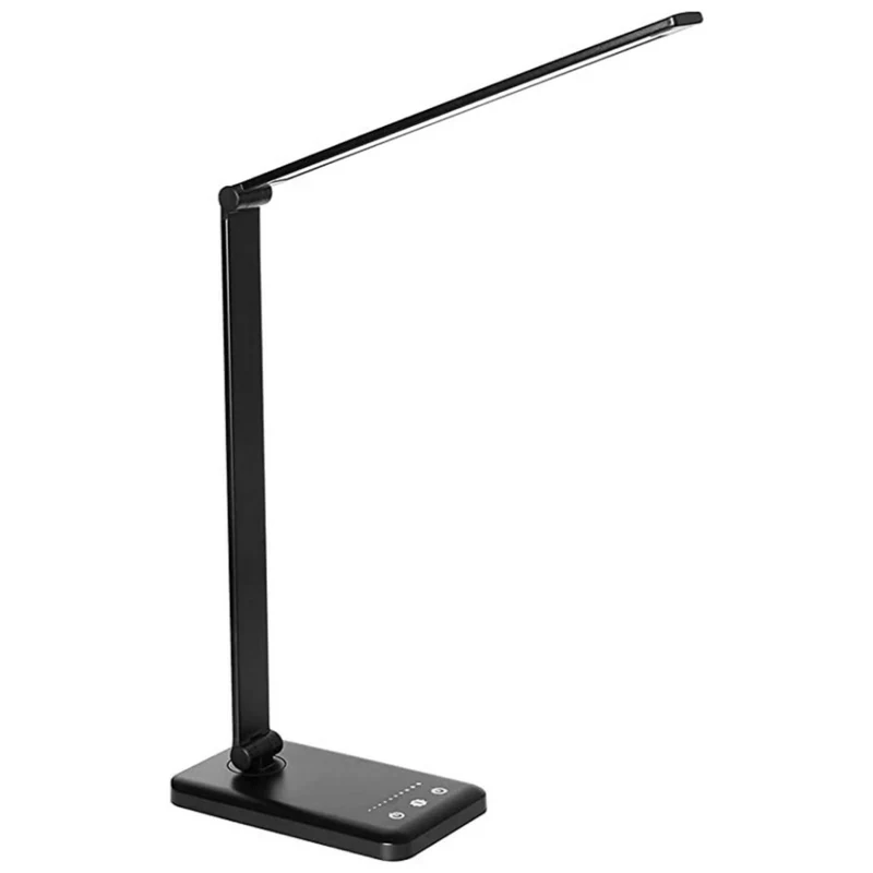LED Bureaulamp met USB-Oplaadpoort – 5 Lichtstanden en Dimbaar – Flexibele Arm – Oogvriendelijke Verlichting | Sansoti